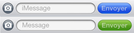 imessage code couleur