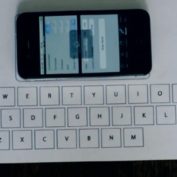 clavier virtuel feuille de papier