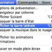iTunes 11 Afficher barre laterale