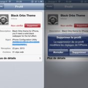 Desinstallation Profil theme iPhone 5