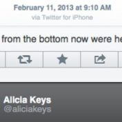 Tweet Alicia Keys iPhone