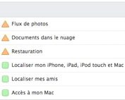 iCloud en panne