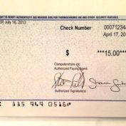 Antennagate Cheque 15 dollars