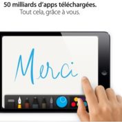 50 Milliards Apps telechargees App Store