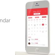 Concept iOS 7 Calendrier Blanc