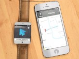 Concept d’une iWatch avec un système de navigation GPS Concept d’une iWatch avec un système de navigation GPS