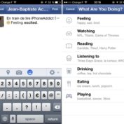 Facebook iOS 6.2 Humeur Emoticones