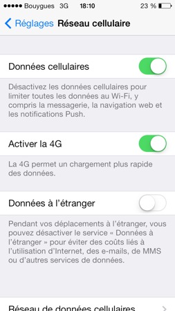 comment avoir la 4g sur iphone 5 avec orange