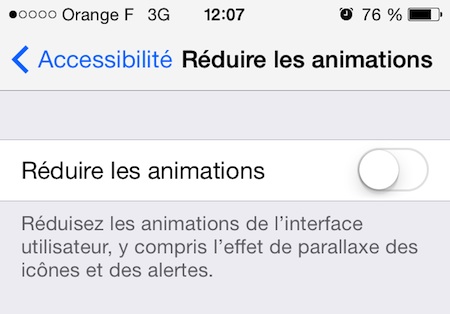 ios 7 accessibilite