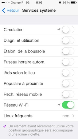 ios 7 service systeme