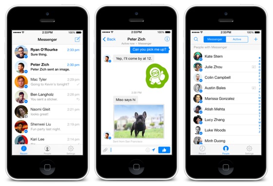comment avoir la bulle messenger sur iphone