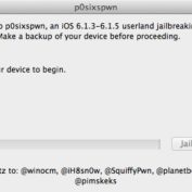 P0sixspwn Jailbreak untethered iOS 6.1.3 6.1.4 6.1.5 Mac