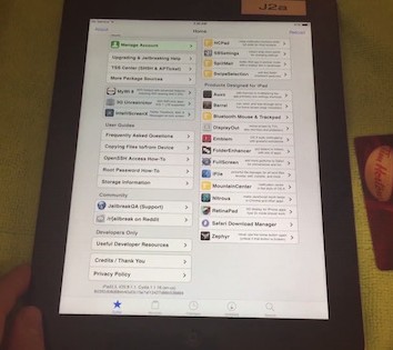 iPad iOS 8.1.1 Jailbreak Cydia